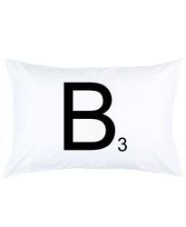 Personalized Scrabble Letter Custom Initial printed pillowcase covers